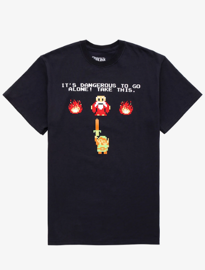 it's dangerous to go alone shirt